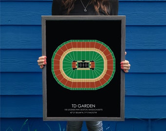 Boston Celtics // TD Garden // Boston Celtics Art // Boston Celtics Print // Basketball Art