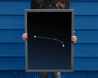 Aries Constellation // Astrology Poster // Zodiac Sign // Astrology Art // Aries Print