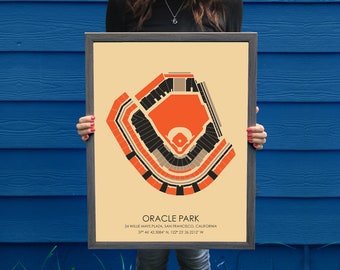 San Fransisco Giants // Oracle Park // San Fransisco Giants Art // San Fransisco Giants Print // Baseball Art