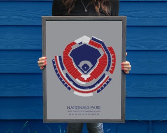 Washington Nationals // Nationals Park // Washington Nationals Art // Washington Nationals Print // Baseball Art