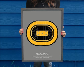 TD Garden Seating Chart Boston Bruins Boston Bruins Poster 