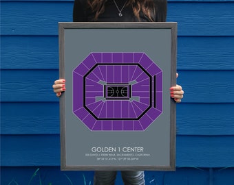 Sacramento Kings // Golden 1 Center // Sacramento Kings Art // Sacramento Kings Print // Basketball Art