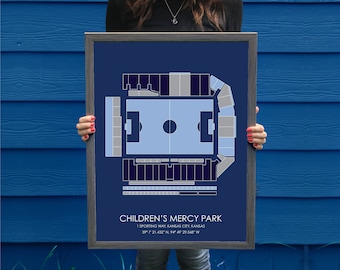 Sporting KC // Children's Mercy Park // Sporting KC Art // Sporting KC Print // Soccer Art