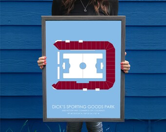 Colorado Rapids // Dick's Sporing Goods Park // Colorado Rapids Art //  Colorado Rapids Print // Soccer Art