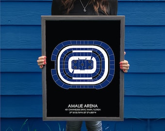 Tampa Bay Lighting // Amalie Arena // Tampa Bay Lighting Art // Tampa Bay Lighting Print // Hockey Art