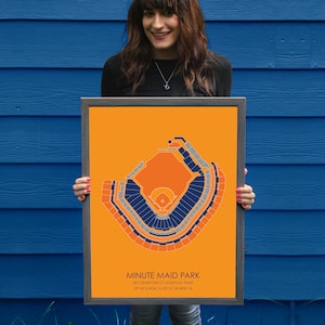 Houston Astros // Minute Maid Park // Houston Astros Art // Houston Astros Print // Baseball Art