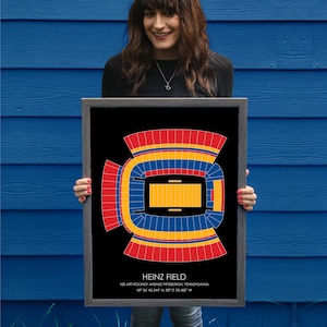 Pittsburgh Steelers // Heinz Field // Pittsburgh Steelers Art // Pittsburgh Steelers Print // Football Art