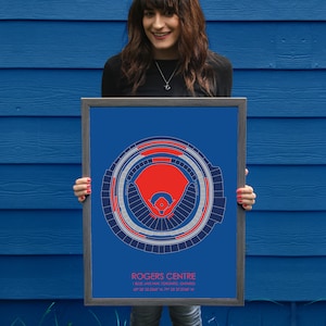 Toronto Blue Jays // Rogers Centre // Toronto Blue Jays Art // Toronto Blue Jays Print // Baseball Art
