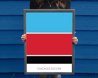 Chicago Red Stars // SeatGeek Stadium // Red Stars Art // Red Stars Print // Soccer Art