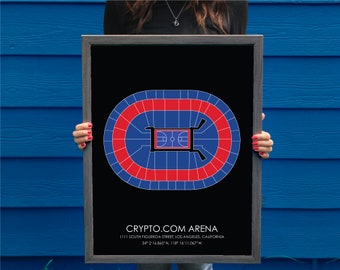 Los Angeles Clippers // Crypto.com Arena // Los Angeles Clippers Art // Los Angeles Clippers Print // Basketball Art