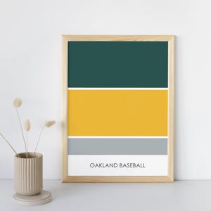 Oakland Athletics // Oakland Coliseum // Oakland Athletics Art // Oakland Athletics Print // Baseball Art