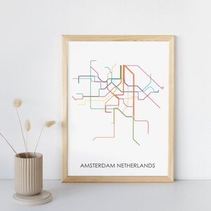 Atlanta Subway // Atlanta Metro Map // Atlanta Map // Atlanta Art // Transit Map // Subway Map // Subway Poster Art