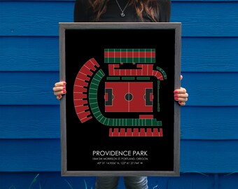 Portland Thorns FC // Providence Park // Portland Thorns FC Art // Portland Thorns FC Print // Soccer Art