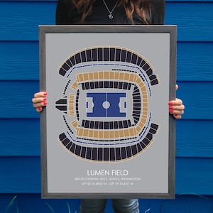 OL Reign // Lumen Field // OL Reign Art //  OL Reign Print // Soccer Art