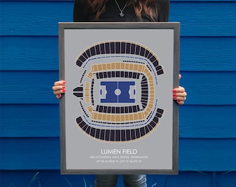 OL Reign // Lumen Field // OL Reign Art //  OL Reign Print // Soccer Art