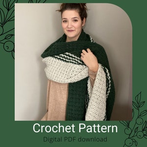 Crochet Wrap Pattern// Crochet Scarf //Stony Creek Wrap