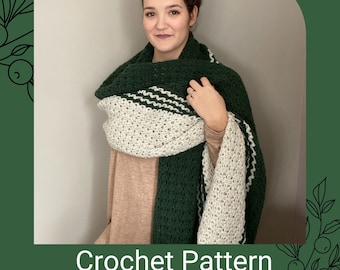 Stony Creek Crochet Wrap Pattern: Oversized Scarf (PDF Pattern)