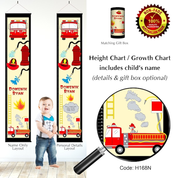 Growth Chart - Fireman Growth Chart - Fireman