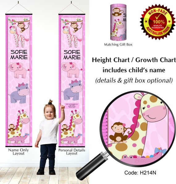 Pink Height Chart