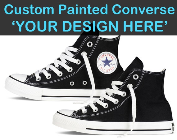 YOUR BUSINESS LOGO - Custom Converse - Hand Painted Converse