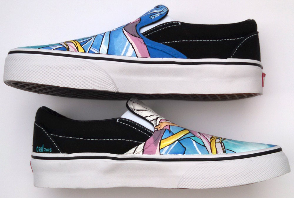 Sailor Moon Hand Painted Vans Queen Serenity Cosplay Anime Shoes