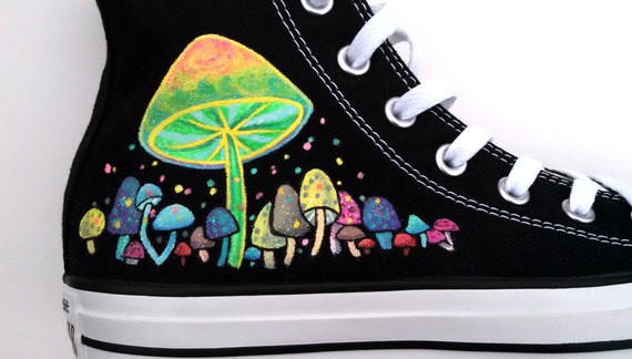 airbrushed converse sneakers