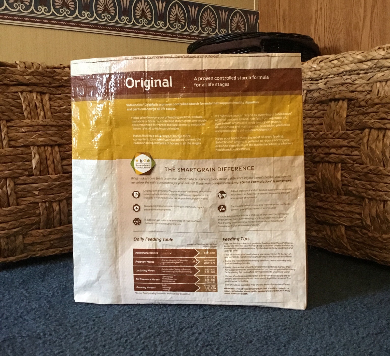 Recycled Repurposed Horse Feed Bag Tote GROCERY BAG Etsy