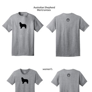 Australian Shepherd t-shirt men&#39;s & women&#39;s sizes woof!
