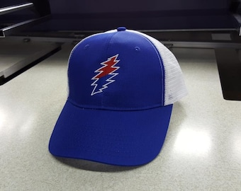 Lazy Lightning Bolt Snap Back Trucker Curve Bill snap back Cap