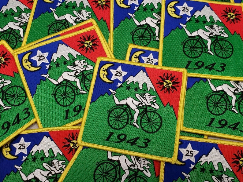 Bicycle Day Trip 1943 Albert Hofmann Embroidered Patch Excellent Quality LSD