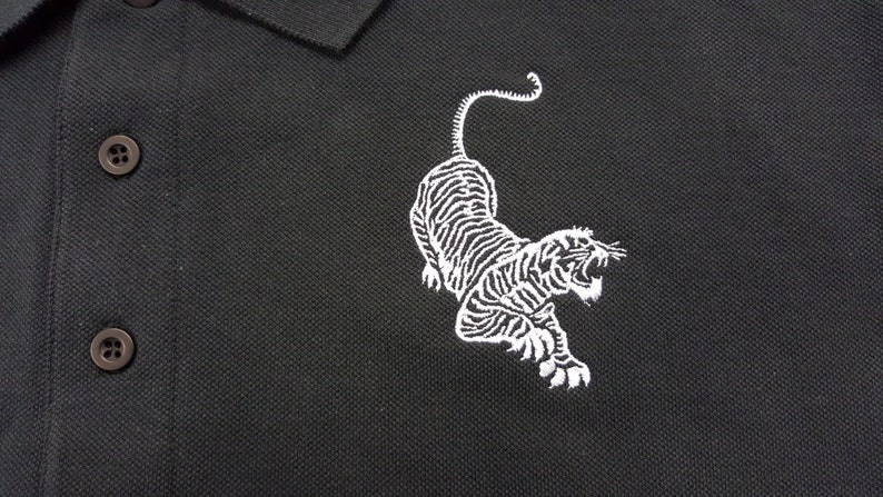 Tiger Polo shirt embroidery logo