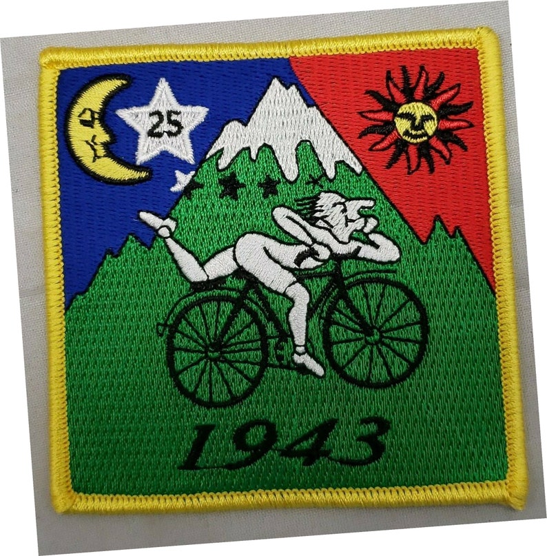 Bicycle Day Trip 1943 Albert Hofmann Embroidered Patch Excellent Quality LSD