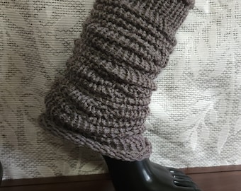 Knitted Leg Warmers (1 Pair) - Loungewear - Medium Gray