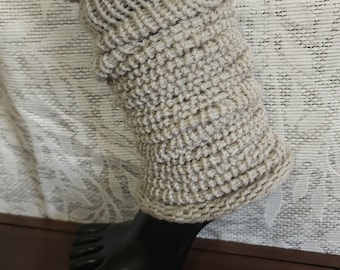 Knitted Leg Warmers (1 Pair) - Loungewear - Light Gray