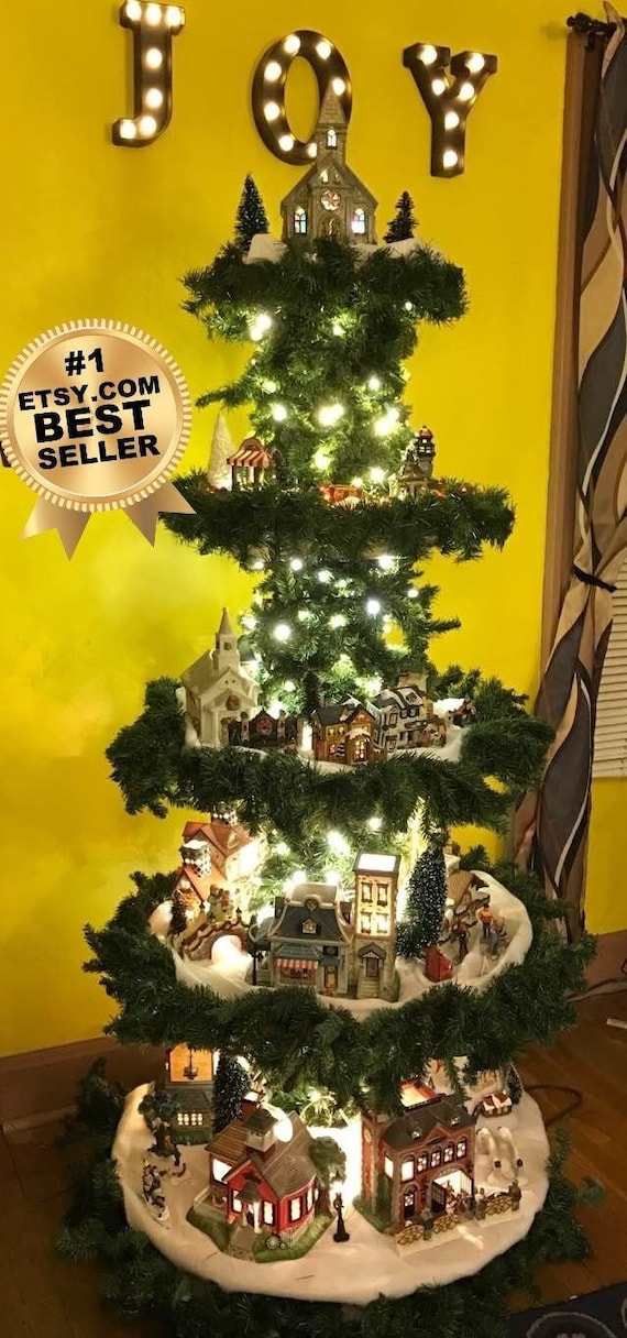 Christmas tree village display deals