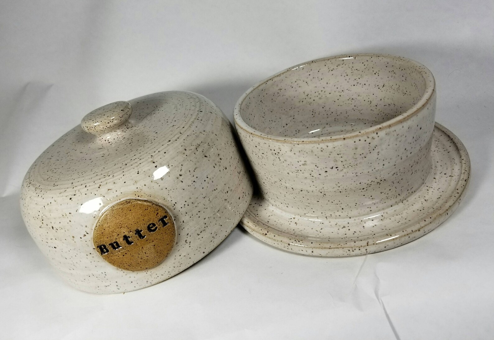 Butter Dishfarmhousepottery Butter Dishkitchenpotterydish Etsy