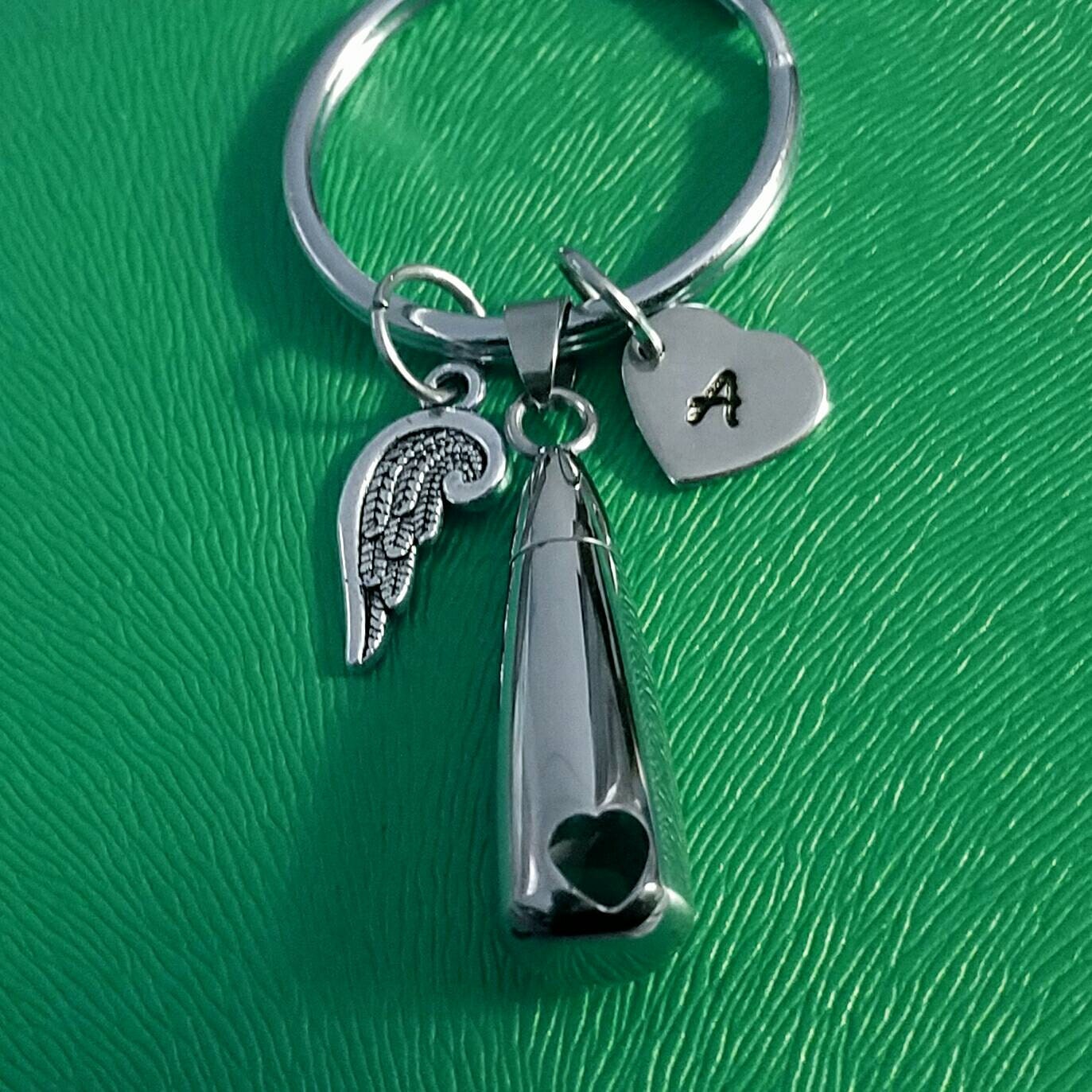Memorial Urn Jewelry Keepsake Keychain Memorial Cremation Etsy