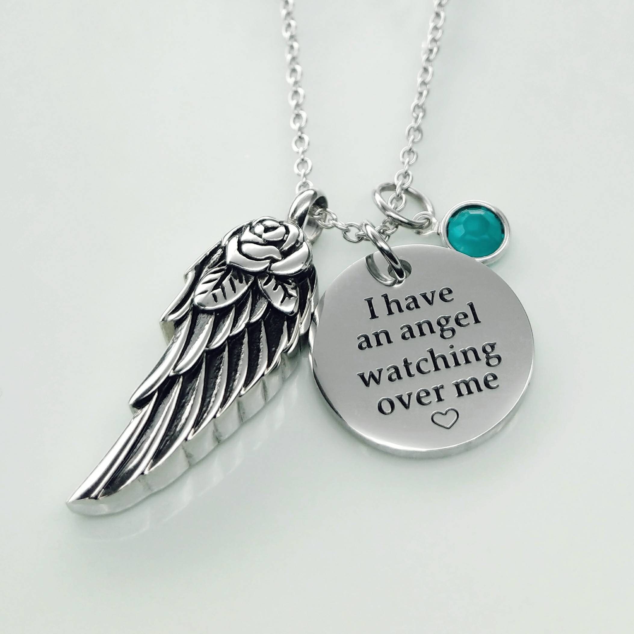 Memorial urn necklace Angel wing cremation jewelry I have