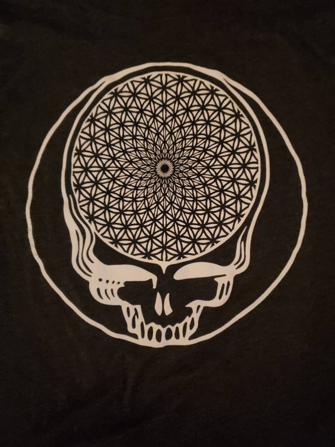 Grateful Dead Flower of Life Stealie Tshirt Etsy