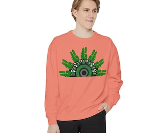 Green Cactus Sunburst Sweatshirt