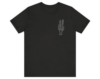 Hula's Modern Tiki  Desert Cactus Graphic Tee | Modern Tiki Logo Back Print