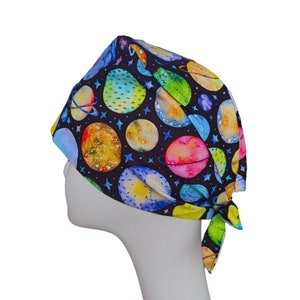 2 Colors Unisex Surgical Hat,Galaxy Surgical Cap,Stars Scrub Hat,Space Surgical Hat,Universe Scrub Hat,Woman Surgical Cap,Man Scrub Cap