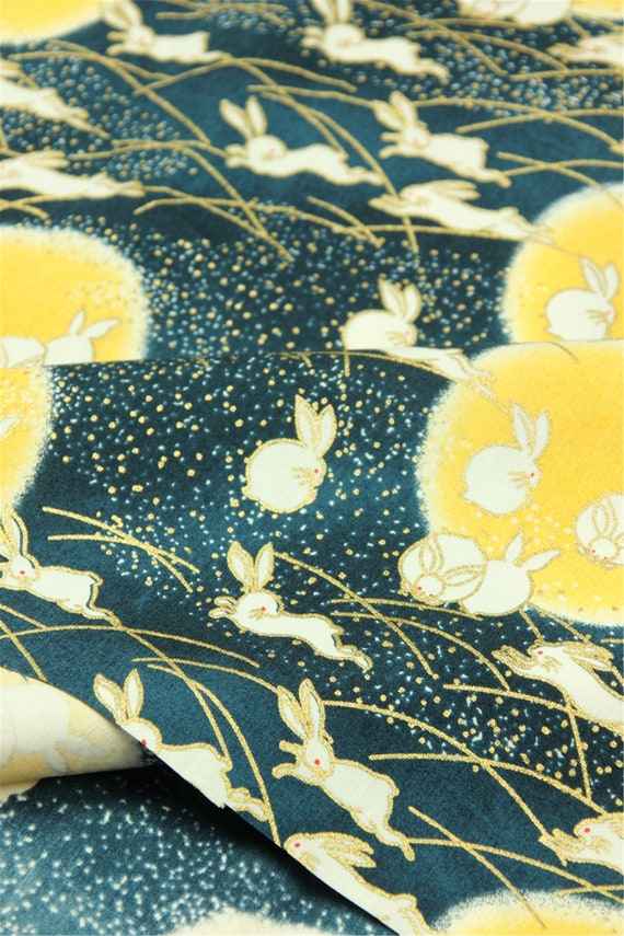 57 Inch Cute Rabbit Pattern Panel Fabric Width 145cm Visual Arts Dyeing Batik Jan Takayama Com