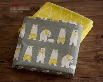 North Bear Cotton Twill Bedding Fabric