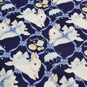 Lolita Fabric,Bunny Fabric,Rabbit Fabric,Quilting Fabric,Upholstery Fabric,Home Decor Fabric,Drapery Fabric,Clothing/Apparel Fabric