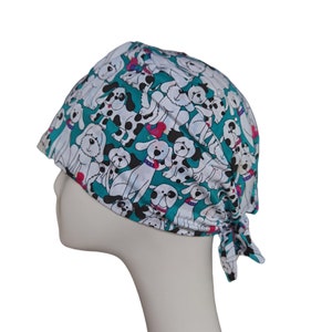 Dog Surgical Cap,Scrub Head Covers,Medical Scrub Cap,Surgical Head Caps Women,Scrub Caps for Men,Surgery Caps with Buttons,Nurse Scrub Hats