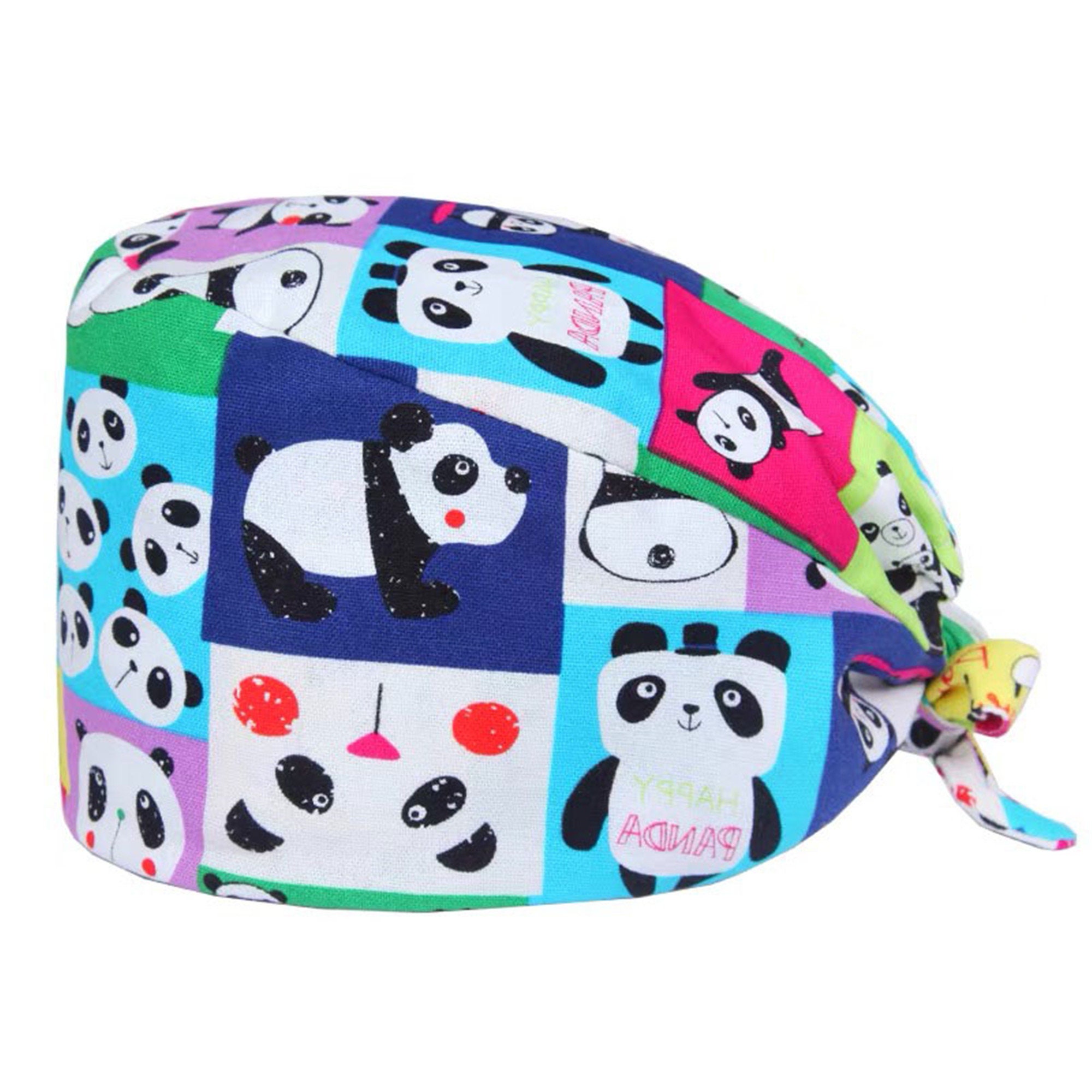 OriomontHandmade Panda Surgical Hat,Dental Hat,Chemo Hat,Panda Scrub Cap,Clinic Caps,Doctor Scrub Hat,Nurse Scrub Cap,Panda Scrub Hat,Panda Surgical Cap