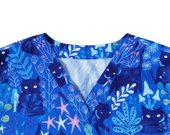 Short Sleeve Scrub Top,Nursing Scrub Tops,Cat Scrub Top,Scrub Tops Women,Ladies Scrub Tops,Scrub Top Men,Fun Scrub Tops,Scrub Top 3 Pocket