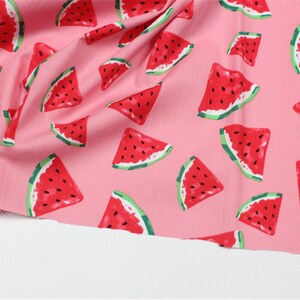 Watermelon Fabric,Home Decor/Drapery/Face Mask/Cap/Hat/Clothing/Apparel/Quilting/Upholstery/Sofa/Chair/Cushion/Pillow/Tablecloth Fabric image 9