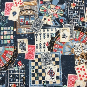 Poker Vintage katoenen linnen stof, bekleding stof / sofa / stoel / kussen / kussen / tafelkleed / home decor stof, drapery stof, tas stof